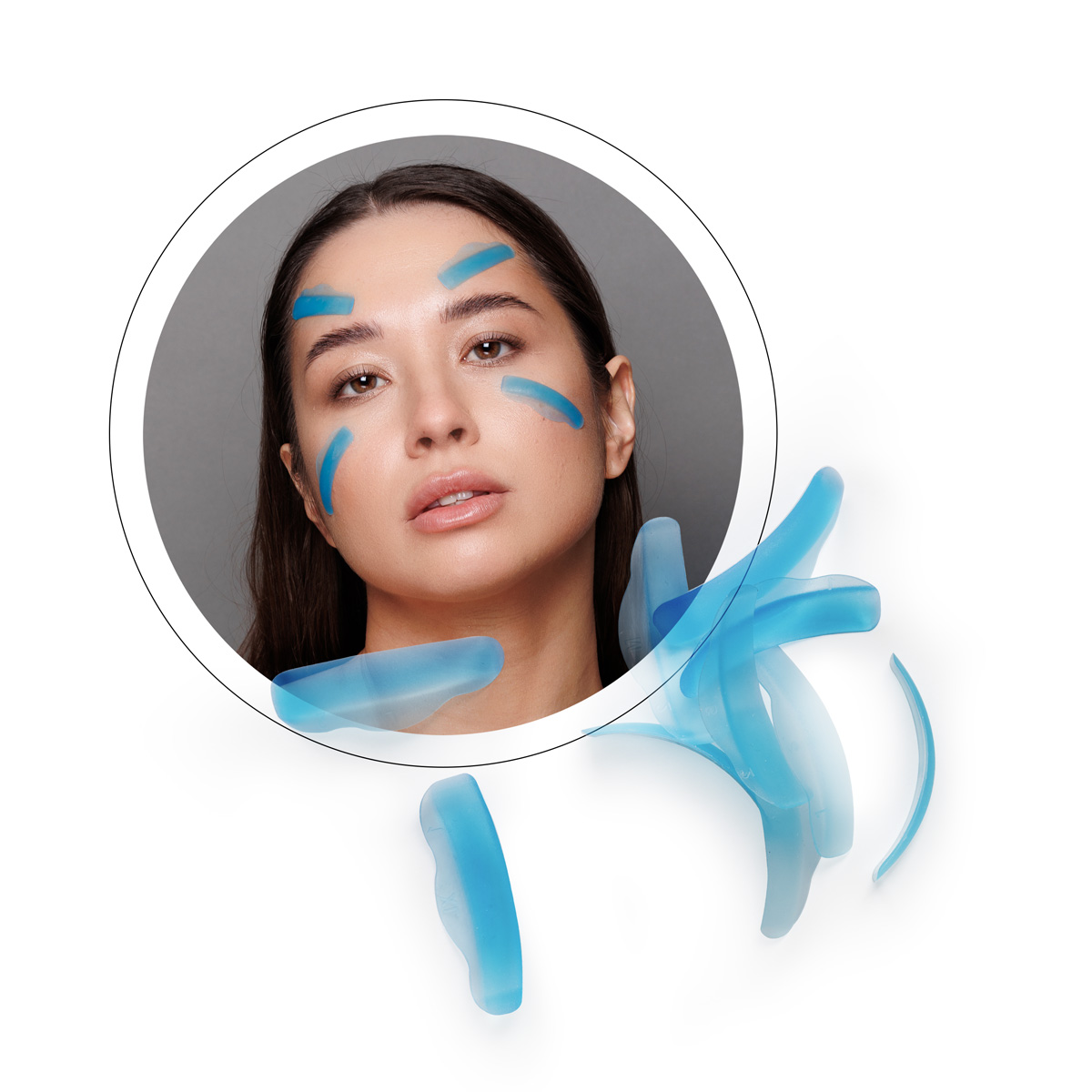 ロッド:Silicone Lash Blue（S/M/XM/L/XL/Mix） 10 pads